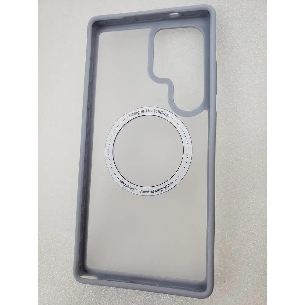 TORRAS Magnetic Case for Samsung Galaxy S25 Ultra - Gray Translucent Cover